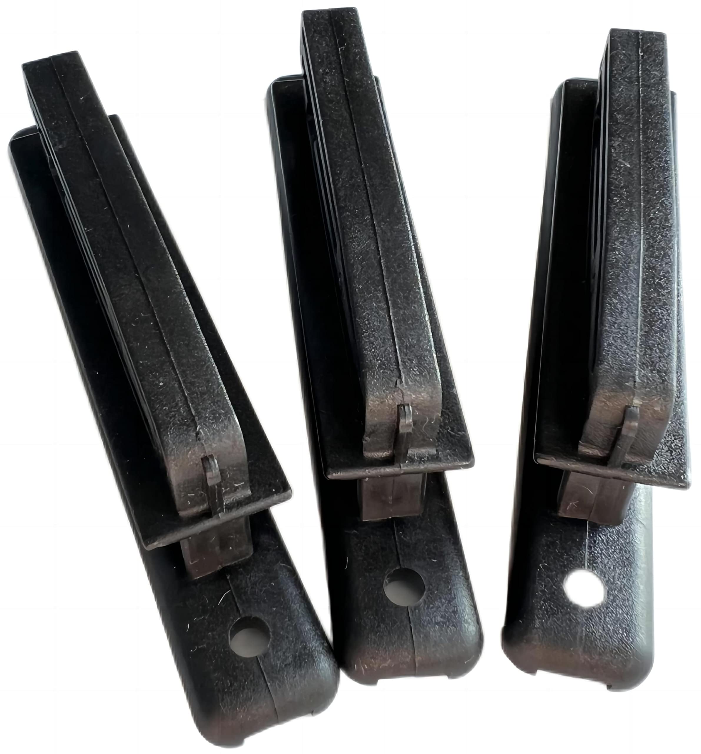 Aisladores eléctricos de alta resistencia para postes de madera, accesorios de valla, color negro (PK100)