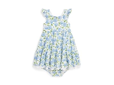 Polo Ralph Lauren Kids Floral Cotton Mesh Dress Bloomer (Infant) Girl