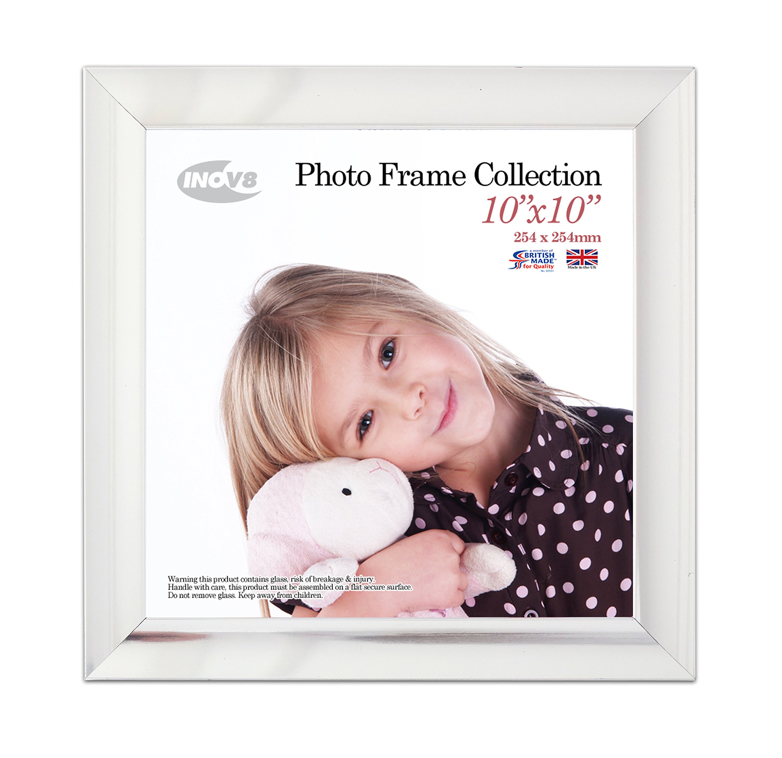 Inov8 Framing Photo Frame, Wood, Brown, 10x10
