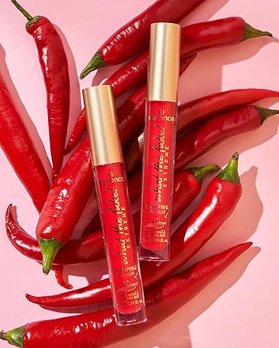 Miniatura 7 de essence Qué falso! Relleno de labios regordete, extracto de aceite de chile infundido para labios regordetes, tinte reactivo al pH, vegano, sin