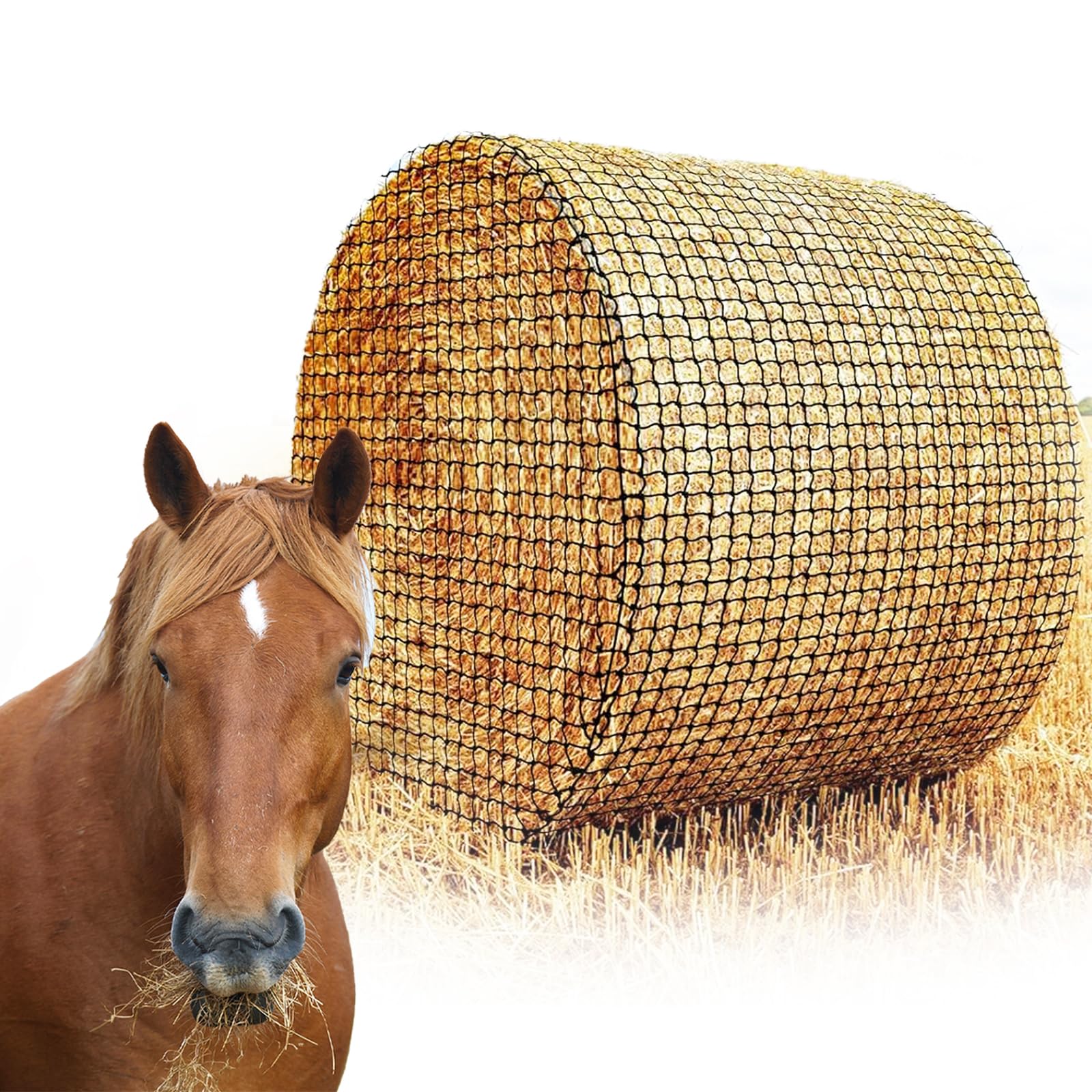 Hay Chix Round Bale Feeder Net Chix Nets Round Bale Hay Nets For