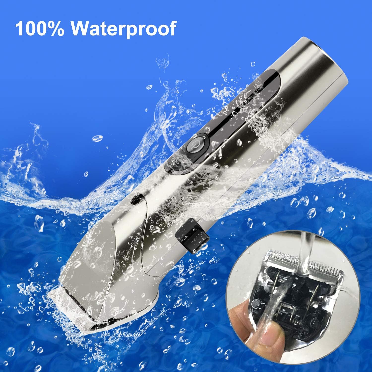 RundA Hair Clippers for Men, Cordless 2-Modes Hair Trimmers Professional Hair Cutting Kit with LED Display USB Rechargeable Beard Trimmers for Men