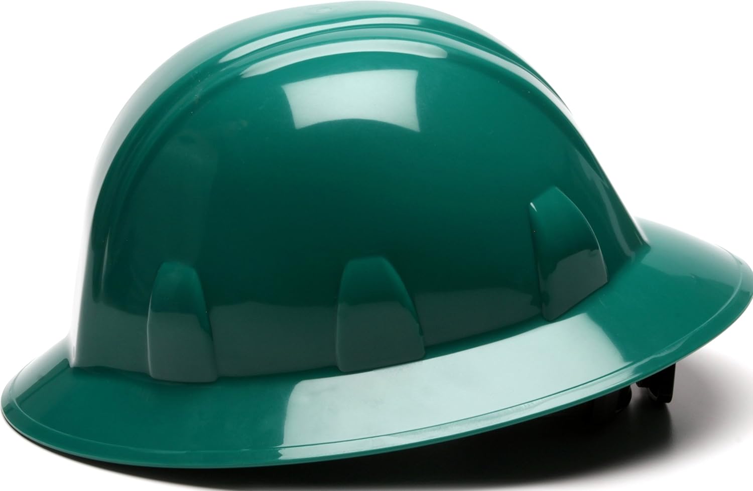 Pyramex Safety SL Series Full Brim Hard Hat, 6-Point Ratchet Suspension, Green