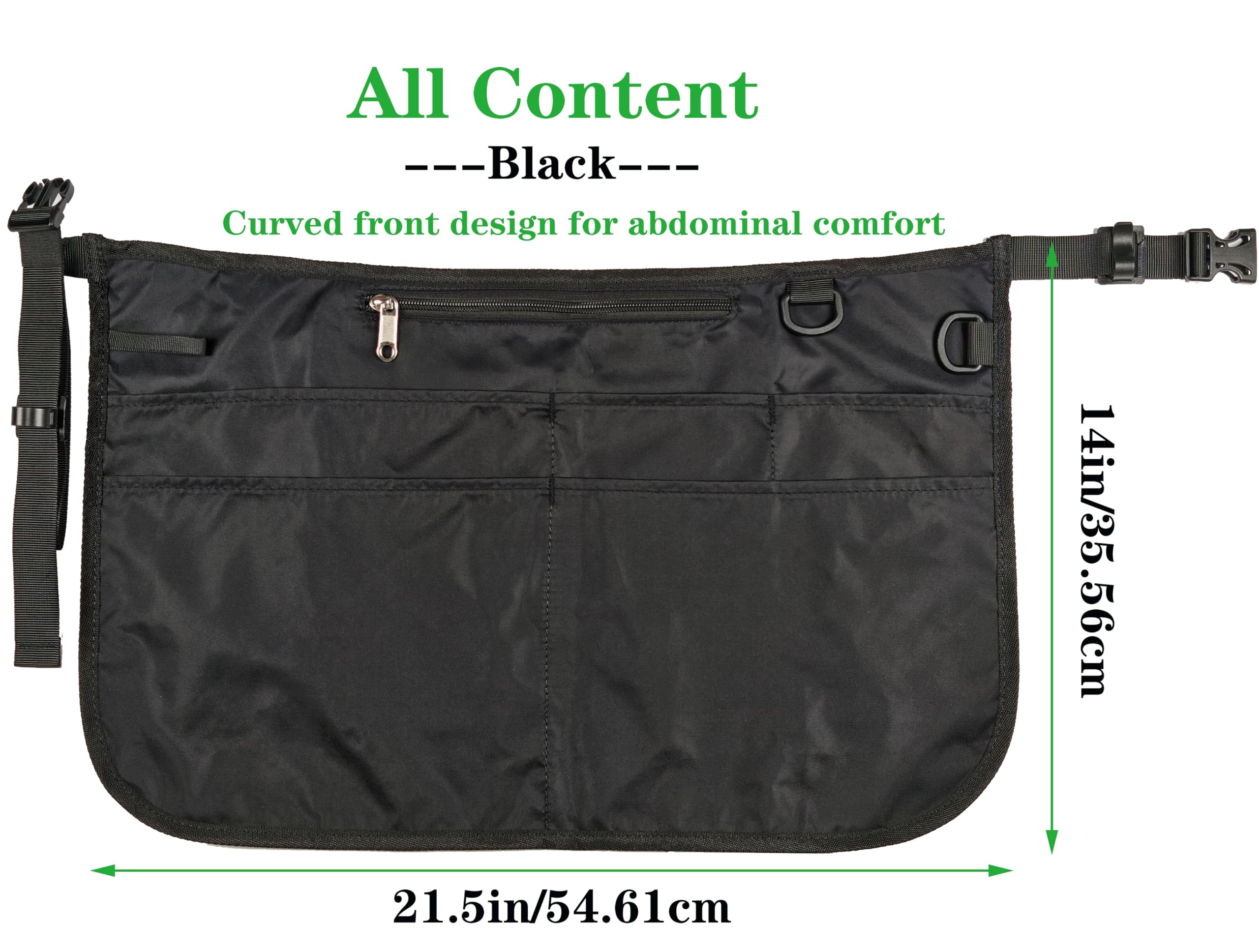 Delantal impermeable para mujer con 6 bolsillos, para poner y quitar rápidamente, delantal de trabajo para camarero, barista