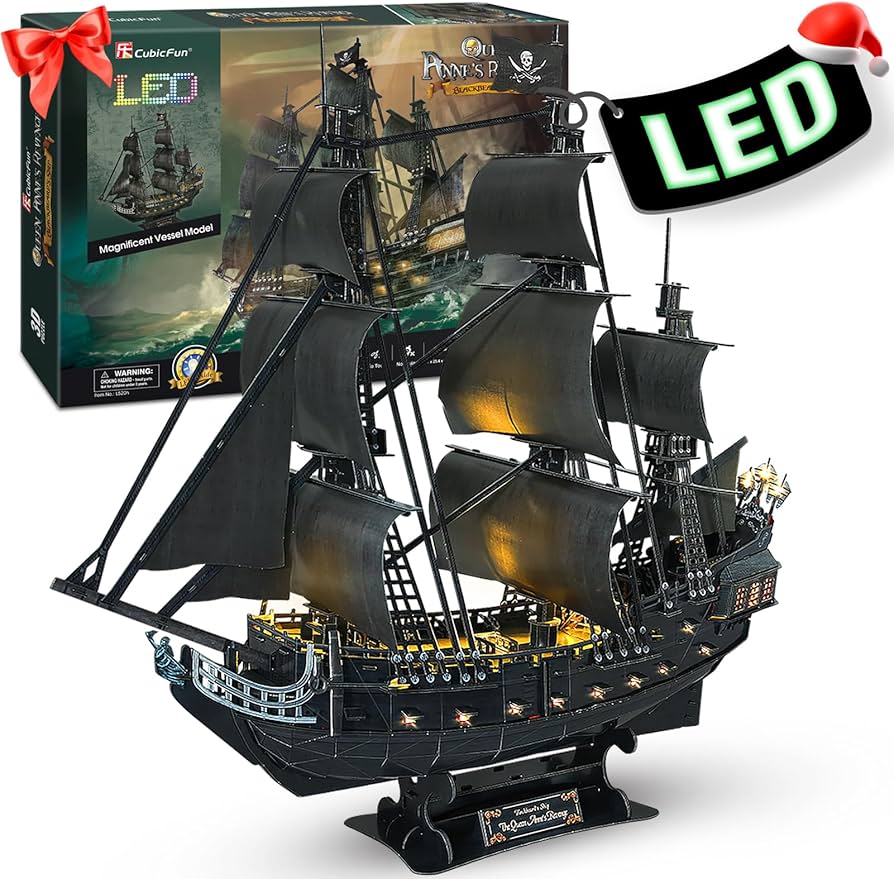 Amazon.com: CubicFun 3D Puzzles for Adults Home Decor Pirate Ship