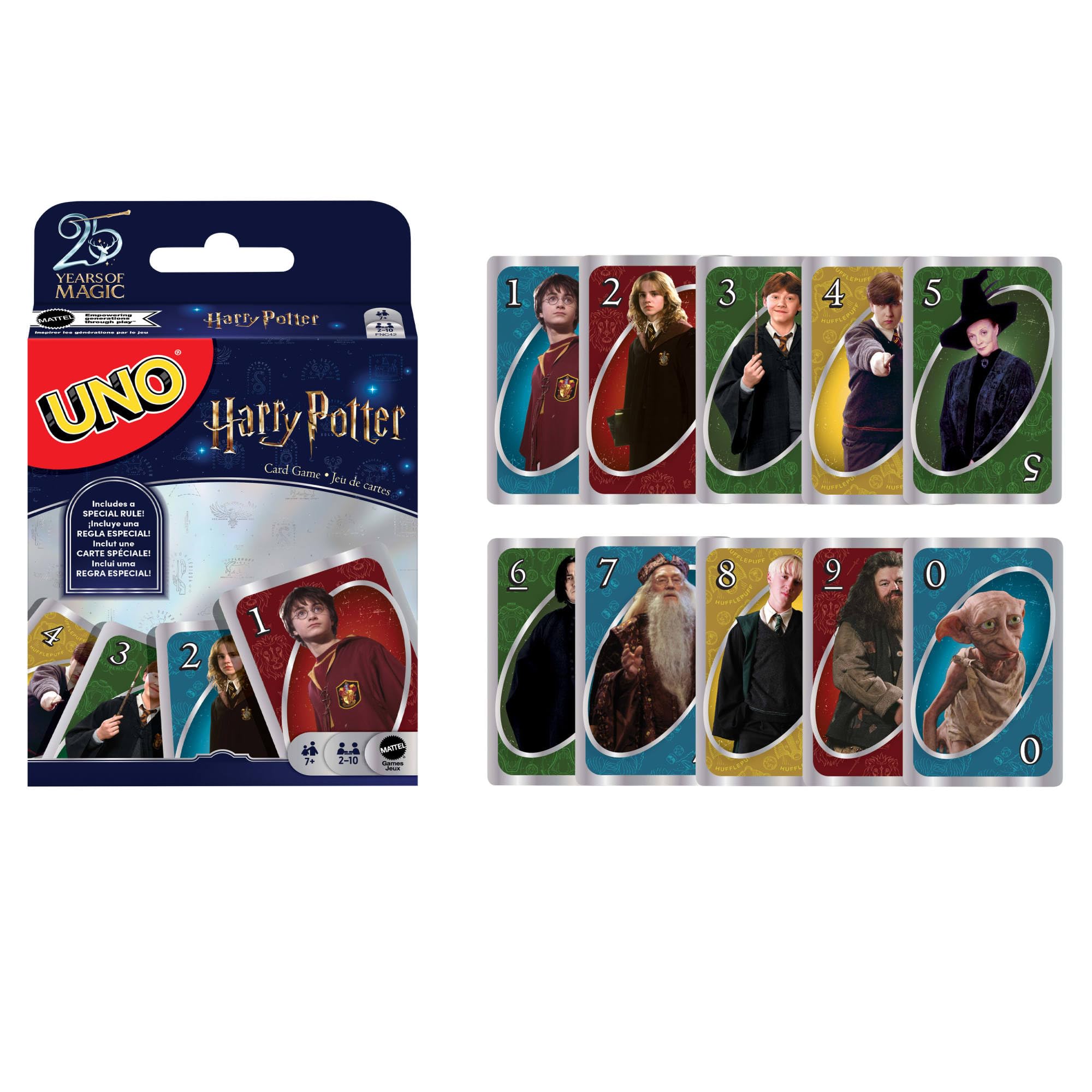 Mattel Games UNO Harry Potter™ UNOÒ Harry Potter™ Kart Oyunu, film temalı 112 kartlık deste, 7 yaş ve üzeri için FNC42