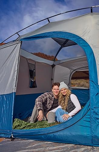 Miniatura 4 de TETON Sports Hacienda 8 Person Family Camping Tent, Large Gear Loft and 4 Storage Pockets, Swinging Door Makes it Easy to Access, Full Mesh Roof,
