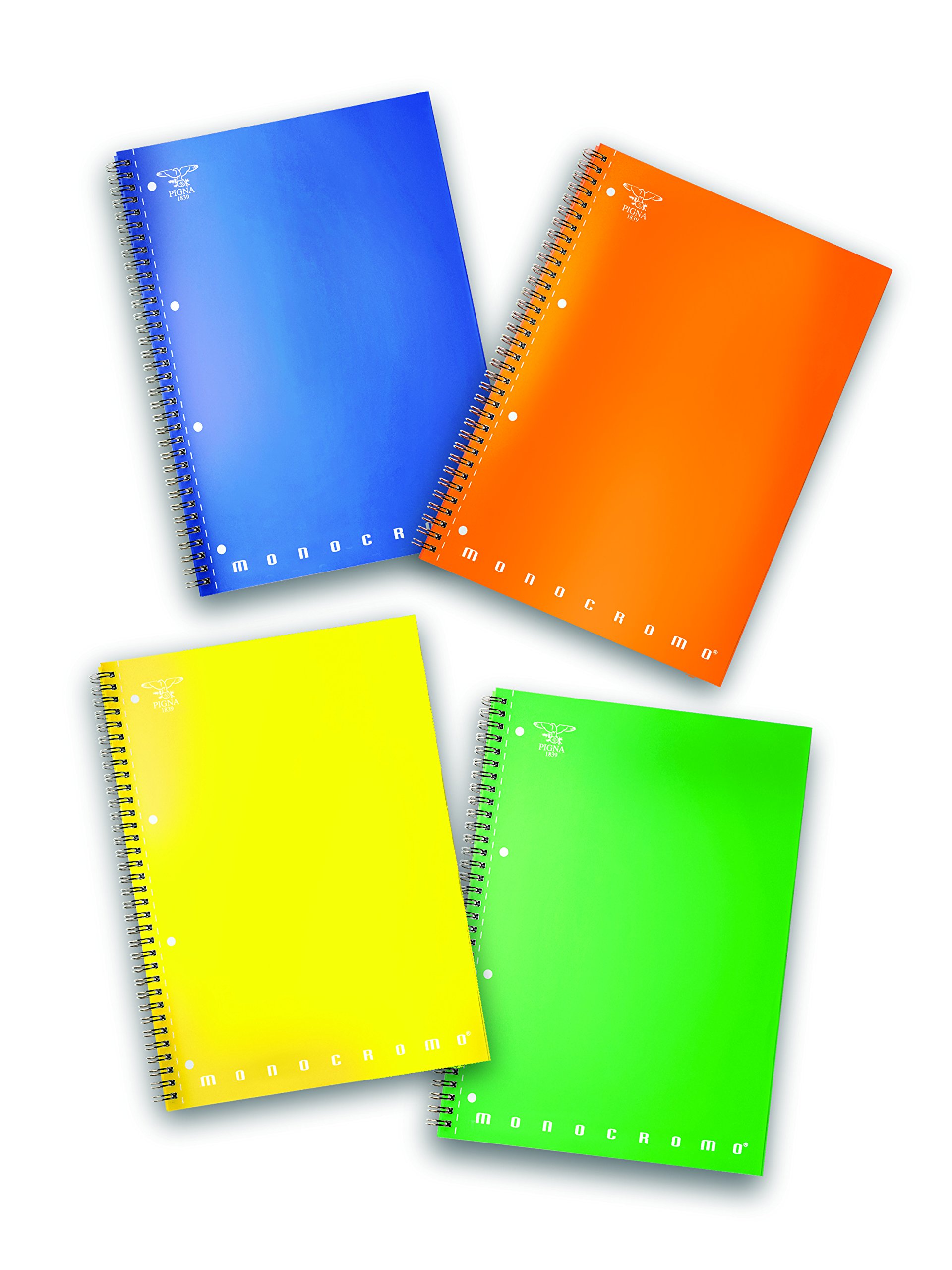 PIGNA 02278981r Quaderno Maxi A4, with Holes and Microperforation Spiral, 70 Sheets