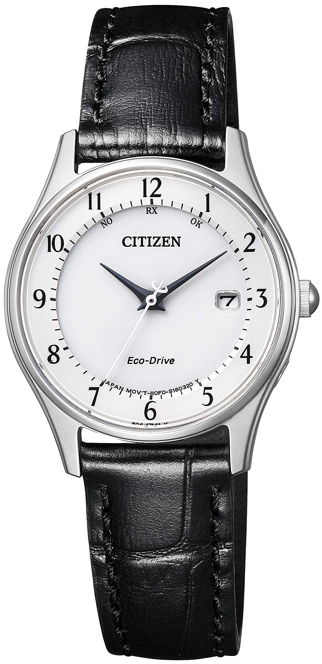 【新品】シチズン CITIZEN 腕時計 レディース ES0000-10A シチズンコレクション エコ・ドライブ電波時計 薄型シリーズ ペアモデル CITIZEN COLLECTION エコ・ドライブ電波（H0F0/日本製） ホワイトxブラック アナログ表示 CITIZEN COLLECTION シチズンコレクション エコドライブ 電波時計 薄型