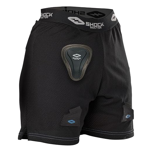 Shock Doctor Women's Core Loose Hockey Shorts with Pelvic Protector Included. for Adult Women