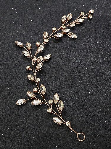 Miniatura 5 de Diadema de diamantes de imitación y clip para el pelo de novia, accesorios para novias hechas a mano, tocados de novia hechos a mano, piezas de pelo