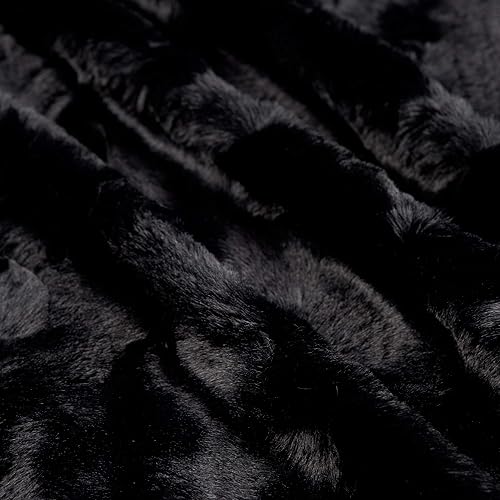 Miniatura 2 de Shannon Minky Luxe Cuddle Mirage Negro, Tela por yarda