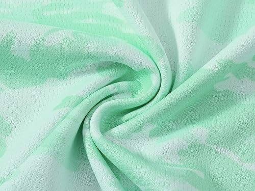 Miniatura 5 de MoFiz Polo de golf para hombre con camuflaje, de manga corta, con ajuste seco, de piqué, con cuello, para senderismo