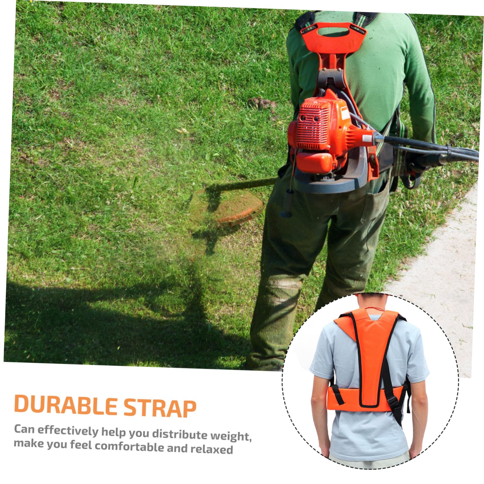 UPKOCH 2piezas Correas Suaves para Cinturón Acolchado Cómodo Accesorios de Correa para Desbrozadora para Trabajo Jardín