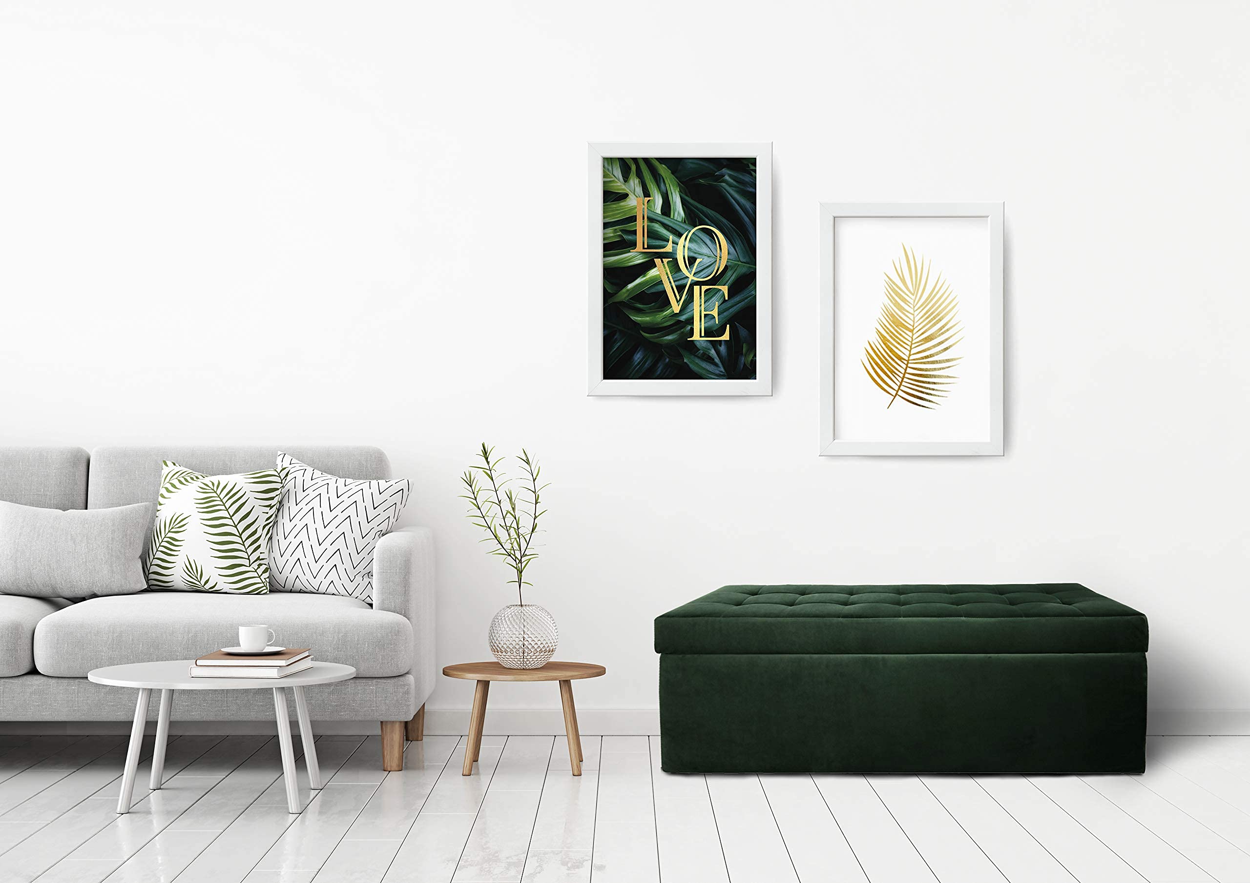 Sgabello Trapuntato Con Vano Portaoggetti - Morbido Velluto Azzurro Per Arredamento Moderno