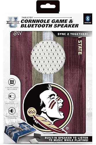 Vista 59 de SOAR Juego de Cornhole de mesa NCAA y altavoz Bluetooth