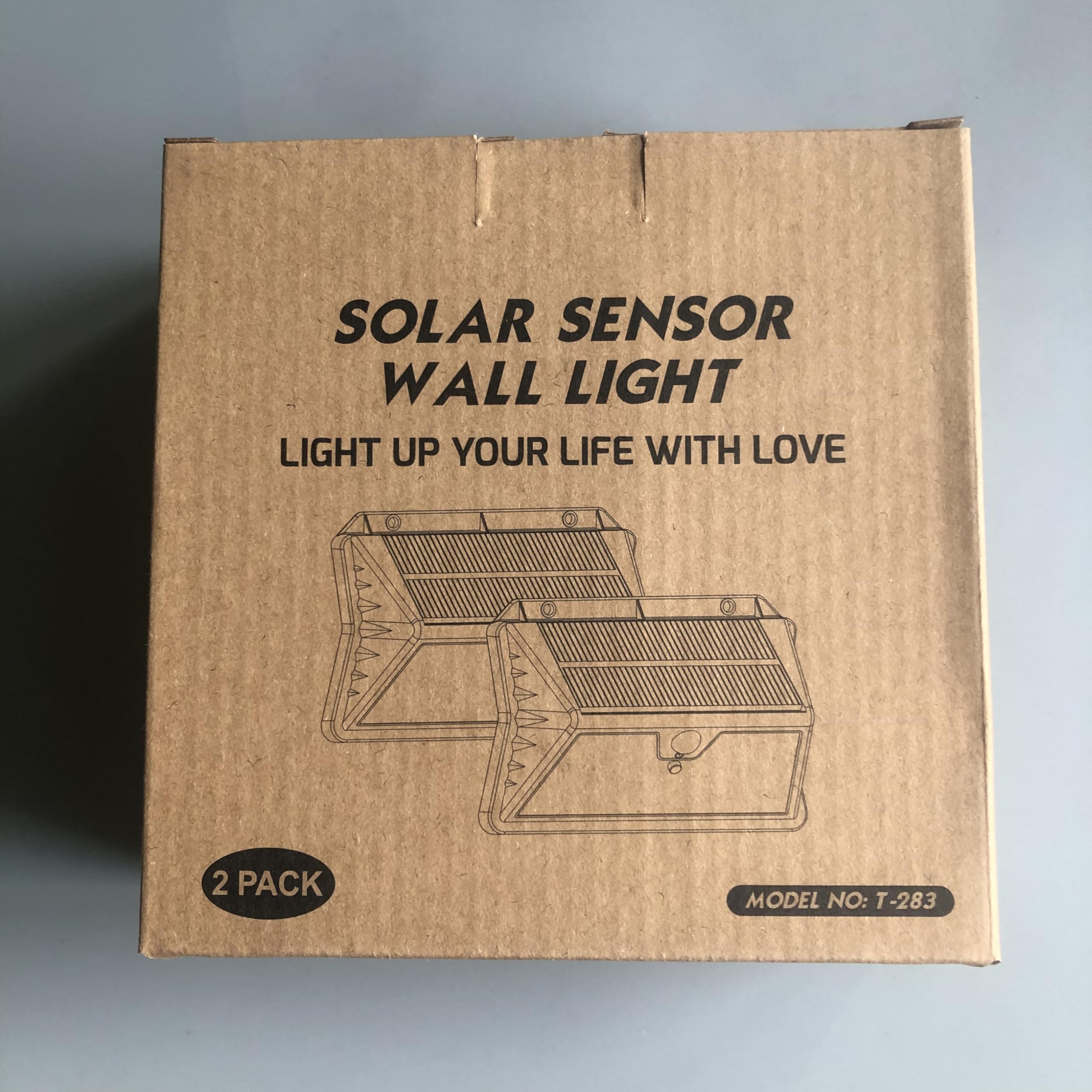 OUILA Luz Solar Exterior, 185 LED 3 Modos Luces Solares con Sensor Jardin de Movimiento, Foco Solar Exterior IP65 Impermeable para Jardín, Garaje, Calle, Patio, Puertas(2-Paquete Blanco Frío)