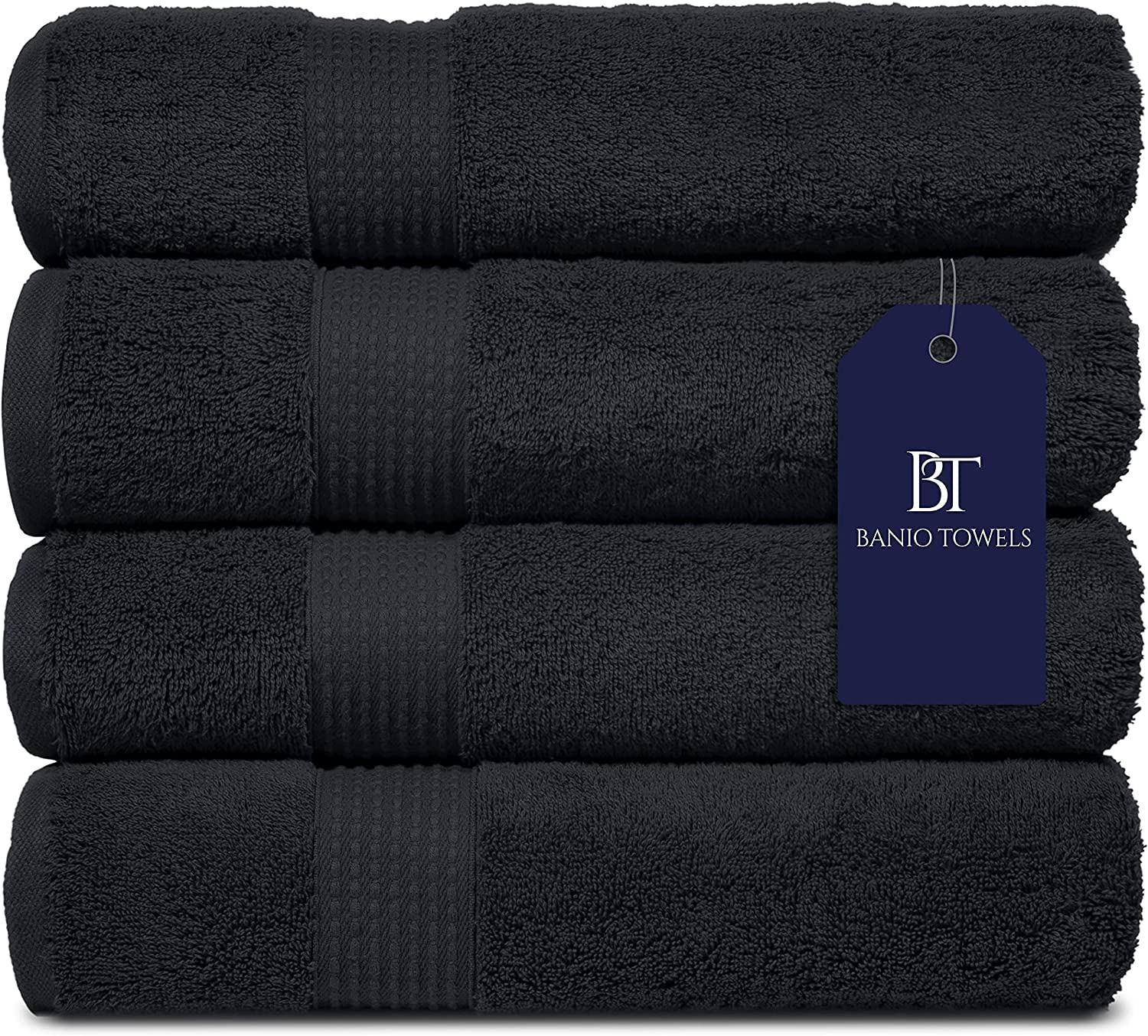 Banio Towels Bath 4 Piece Towel Sets 100 Turkish Cotton Luxury Quick Dry Towels for Bathroom Guests Hot