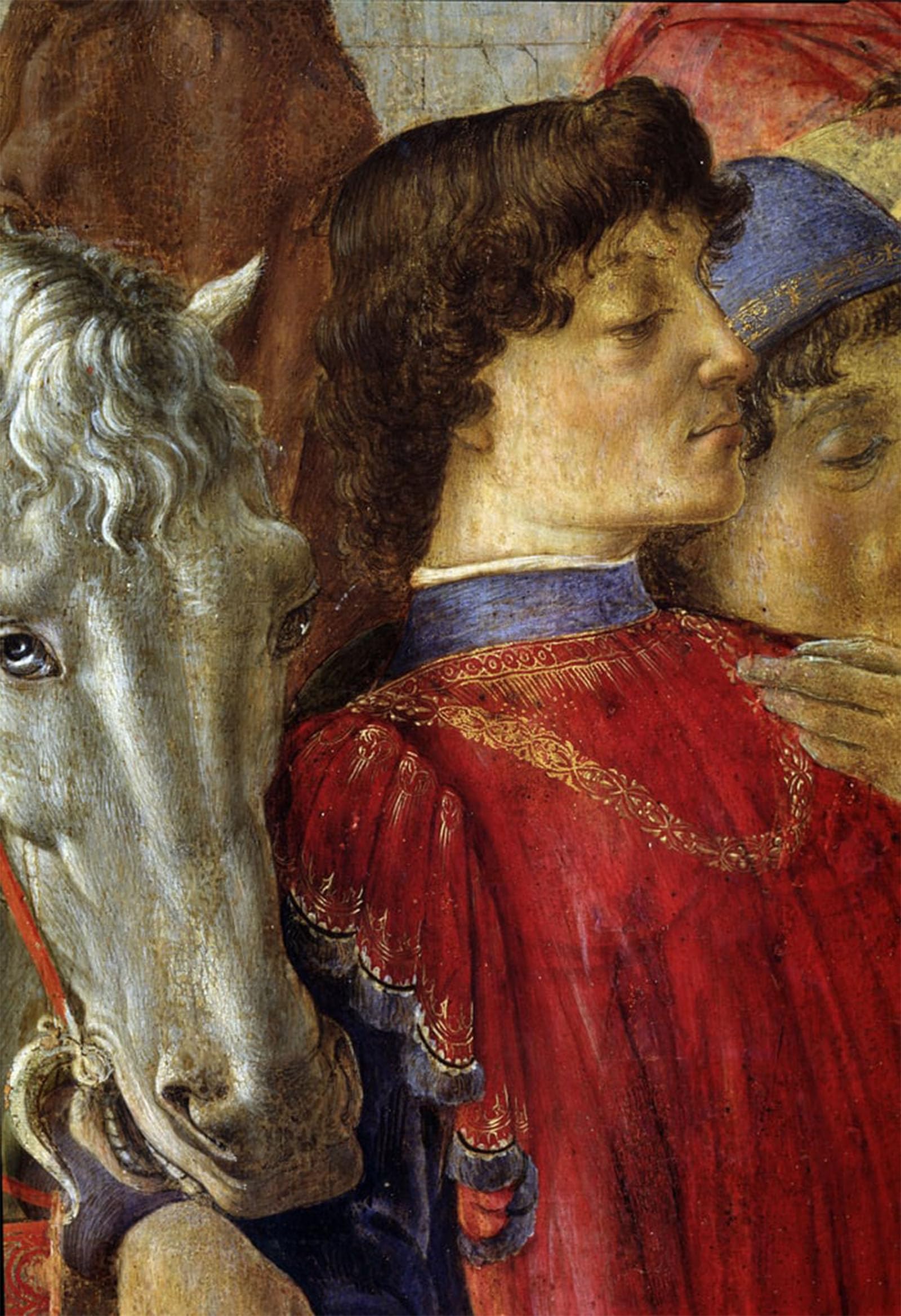 POSTERIIk Vintage Art Print Images Pictures Print The adoration of the magi detail of lorenzo de'medicilled the magnificent by Sandro Botticelli Modern Colour Posters for Office Home Decor 60x90cm