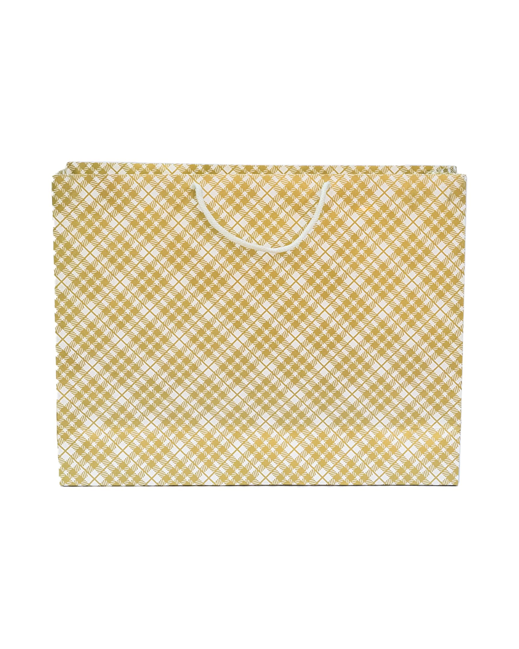 Riha:White & Gold Printed Gift Paper Large Carry Bags - Big (13 * 17 * 4 Inches) (Pack of 10) (Zig Zag) (B0C411GP11) Amazon Price History, Amazon Price Tracker
