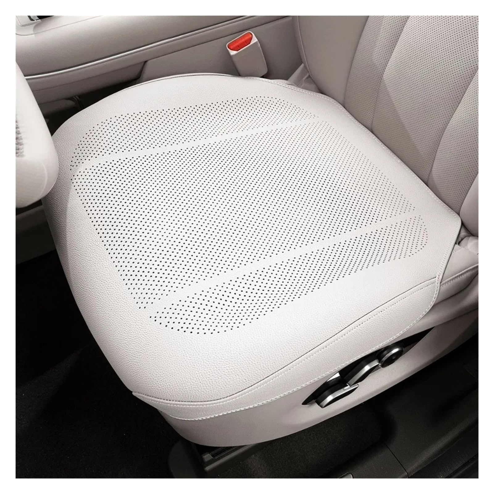 Hviyroi car seat cushion Luxury Ventilation Car Seat Cushion Full-inclusive Breathable Summer Cool(White)