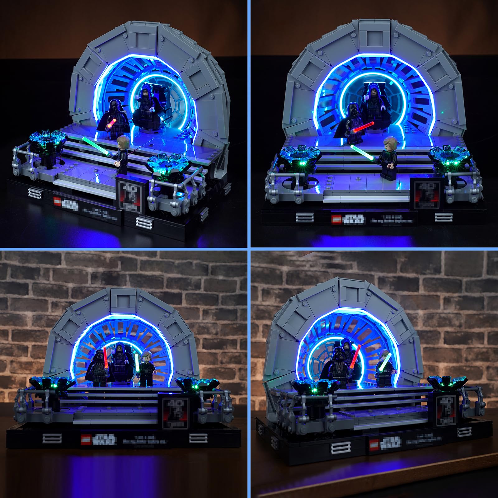 LocoLee Led Licht Set für Lego Thronsaal des Imperators, Led Beleuchtungs Set für Lego 75352 Star Wars Thronsaal des Imperators 75352 Emperor’s Throne Room Diorama - Nur Lichter Set, Kein Modell