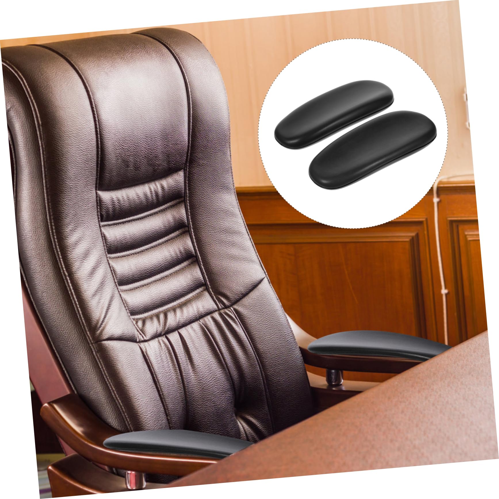 SEWACC 20piezas Almohadillas De Reposabrazos De PU para Sillas De Acolchadas y Antideslizantes para Brazos y