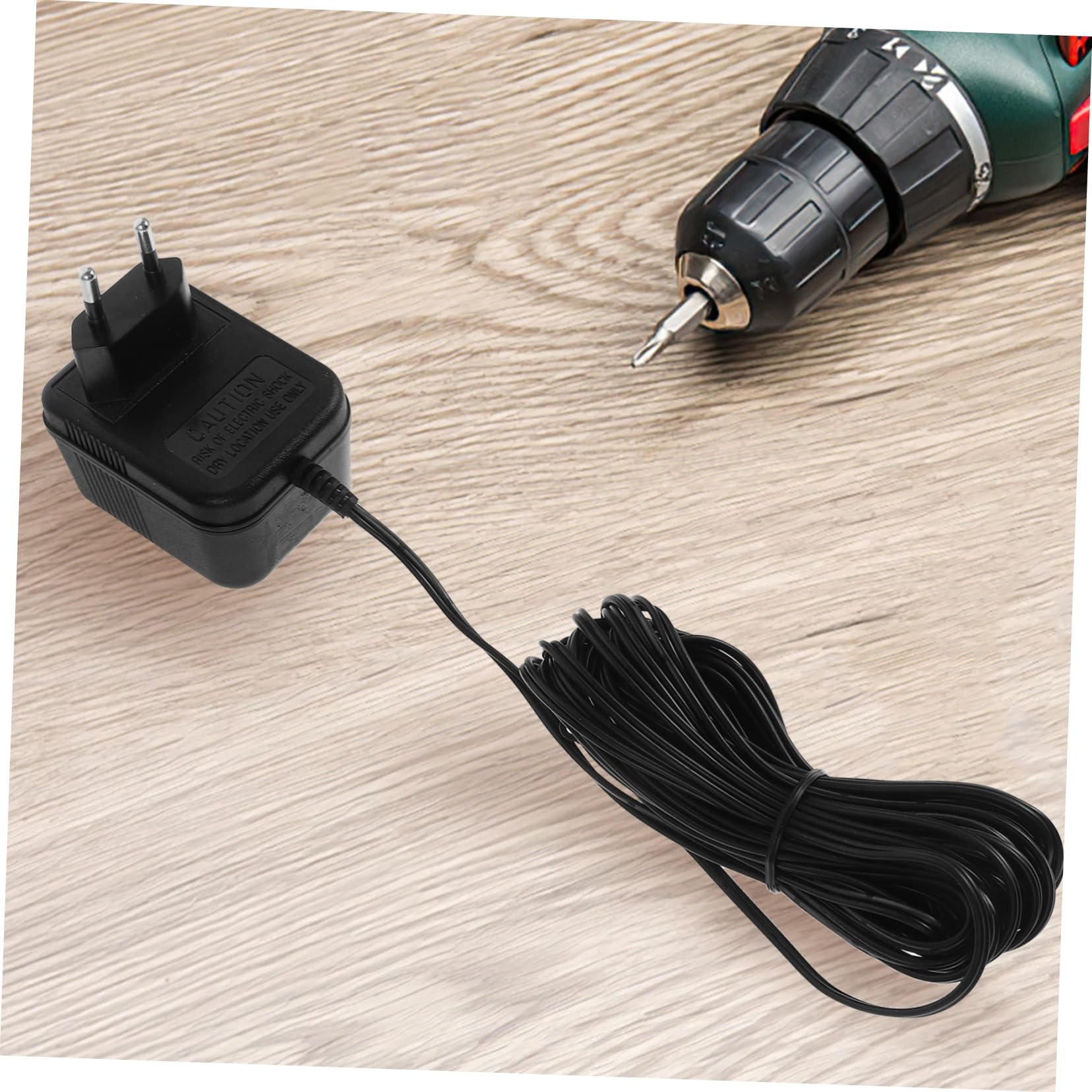 Gatuida Transformateur Sonnette 24v500mah Câble d Alimentation Long, Adaptateur Mural pour Sonnette Compatible Systèmes Vidéo, Usage Domestique, Design Élégant en Plastique Noir