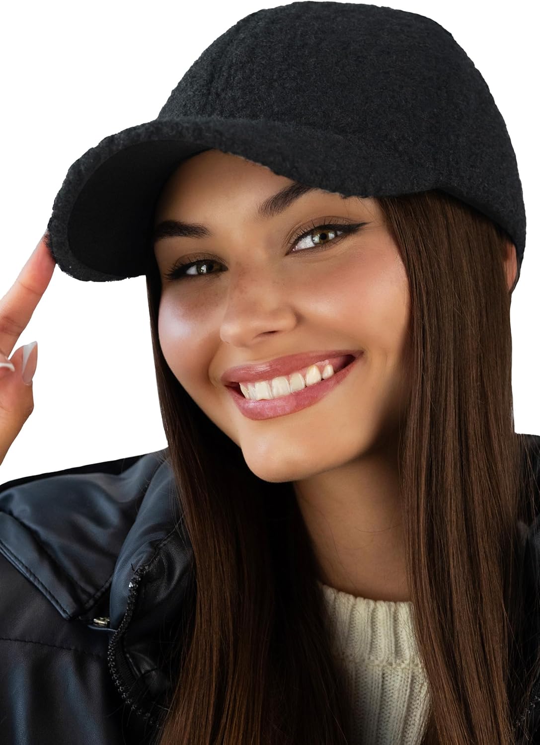 Sherpa Wool Hat for Women – Warm Fuzzy Headwear – Cozy Soft Ladies Accessory – Stylish Fleece Cap Alternative