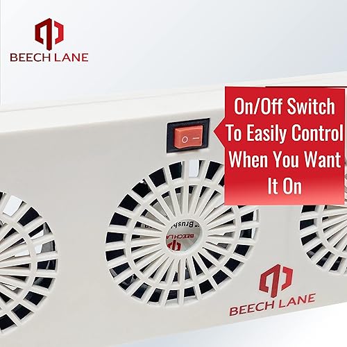 Miniatura 7 de Beech Lane Ventilador de aleta evaporador de refrigerador de 12 V, patente pendiente, tres ventiladores maximizan el flujo de aire, se fija a las