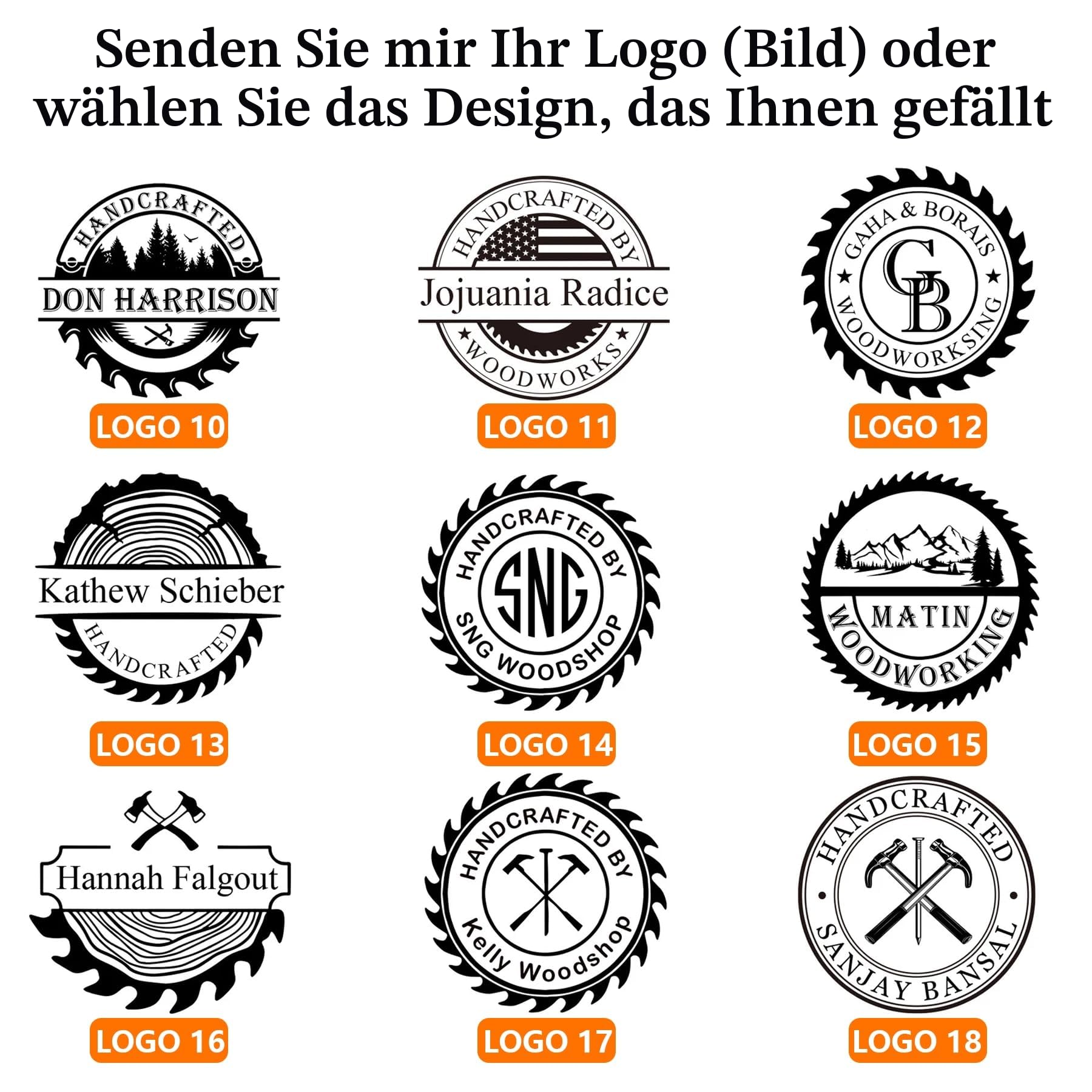 Elektrisches Brennstempel für Holz - Personalisiertes Brandeisen mit eigenem Logo für Holzarbeiten