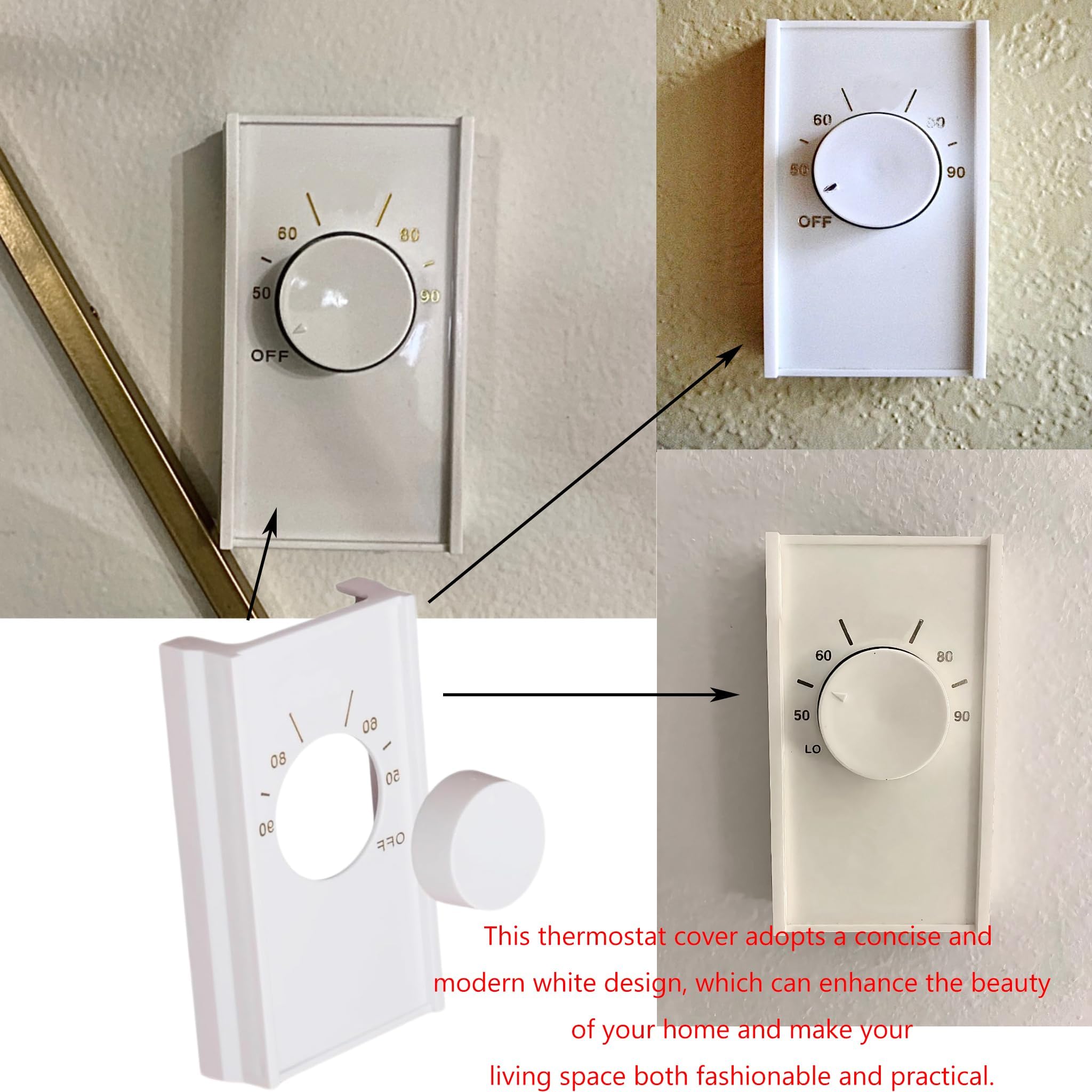 Snapklik.com : ARYEIELLSOW 2 Sets White Double Pole Line Volt