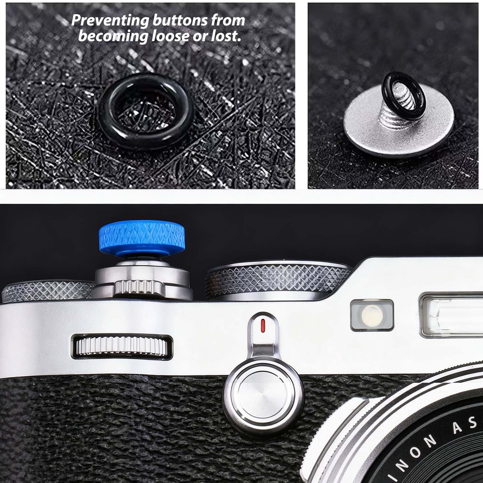 4 sztuki przycisku wyzwalania migawki aparatu, przycisk migawki do aparatu, pełna miedź, wklęsły przycisk migawki, kompatybilny z Fujifilm X-TS, Leica M1, Sony RX1, Hasselblad XD7, Canon F-1, Nikon