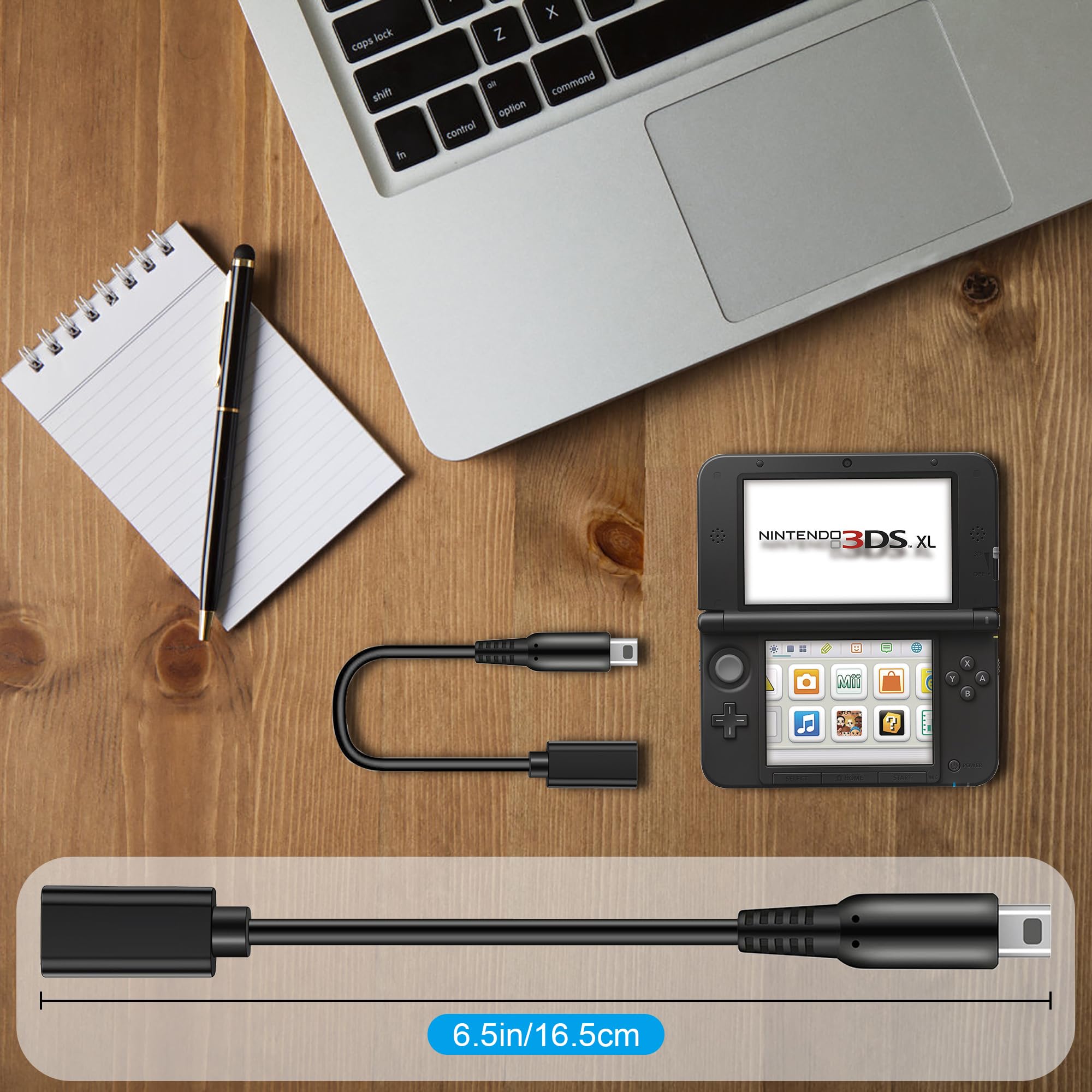 3DS to USB C Adapter, USB Type C Adapter for Nintendo 3DS / 2DS / New 2DS XL/DSi/DSi XL Charger Cable