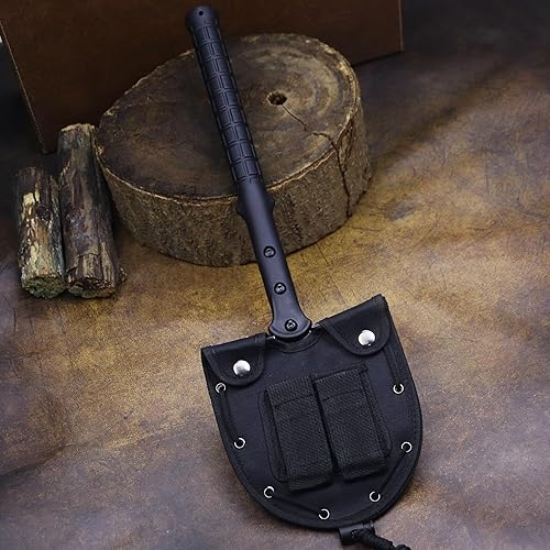 Miniatura 6 de WCZ-001 20.4 pulgadas 420hc Pala de acero al aire libre con cubierta de nailon, adecuada para senderismo, rescate, supervivencia al aire libre,