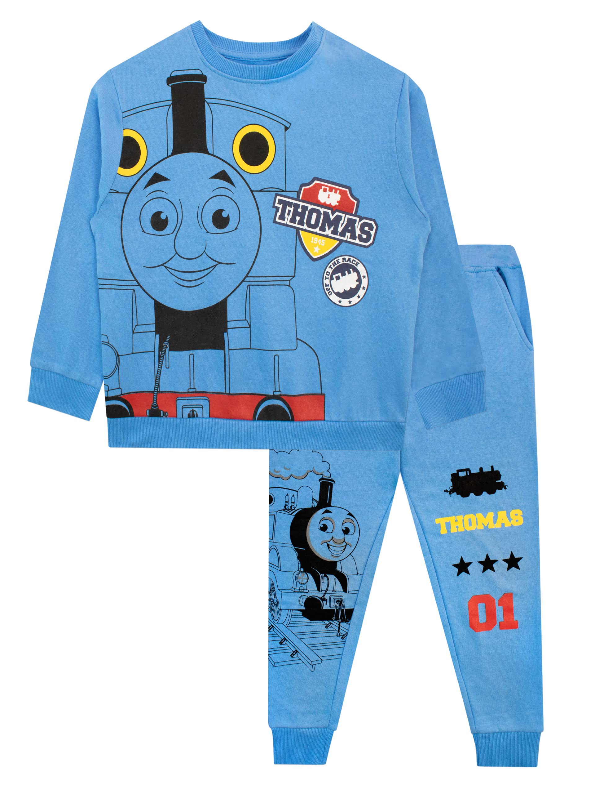 THOMAS & FRIENDS Boys Sweatshirt and Joggers Set Thomas the Tank Engine Blue 10-11 Years