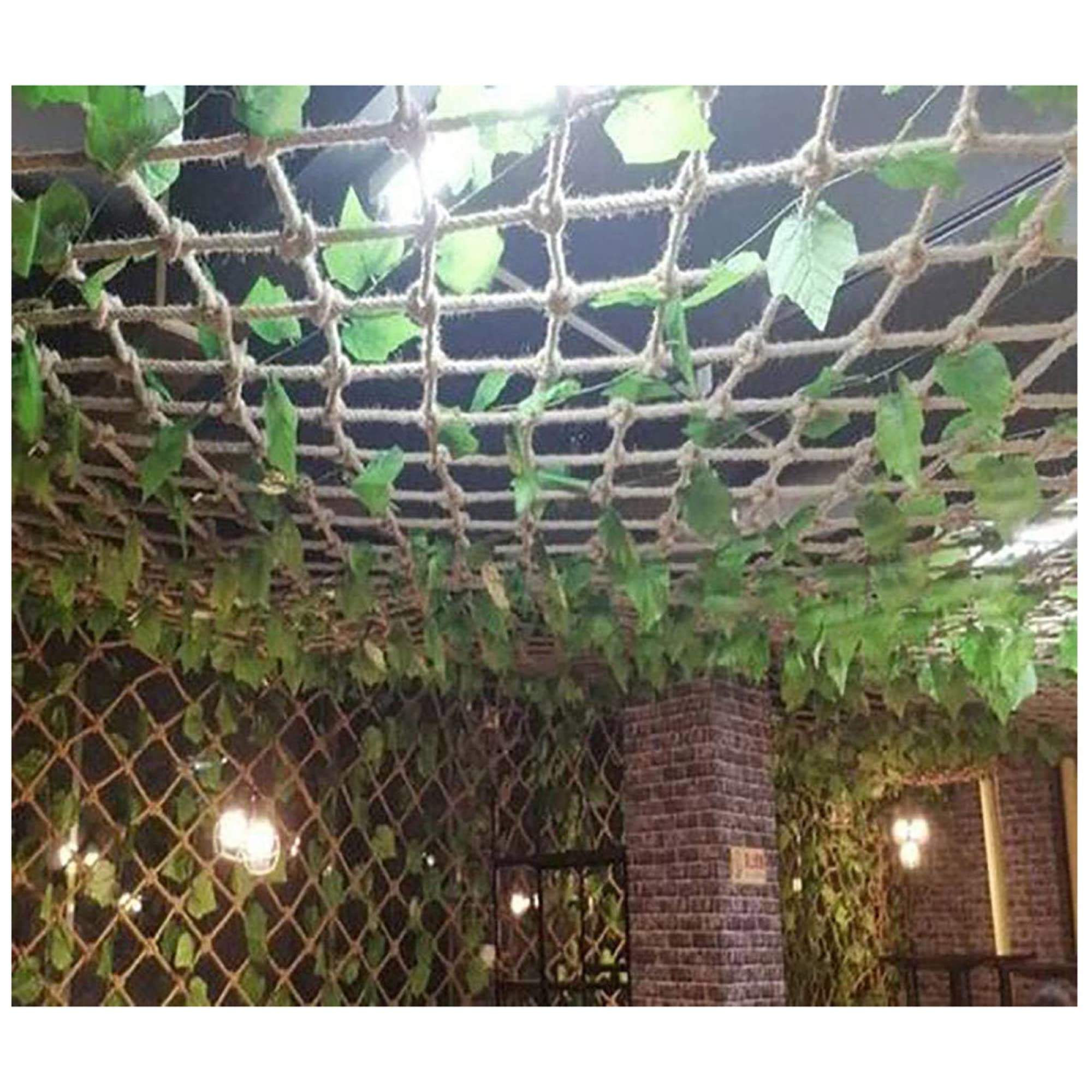 Rete di sicurezza per bambini resistente per la protezione del laghetto – durevole rete da arrampicata anti-caduta con maglia da 15 cm, corda di iuta naturale, perfetta per la sicurezza all'aperto e