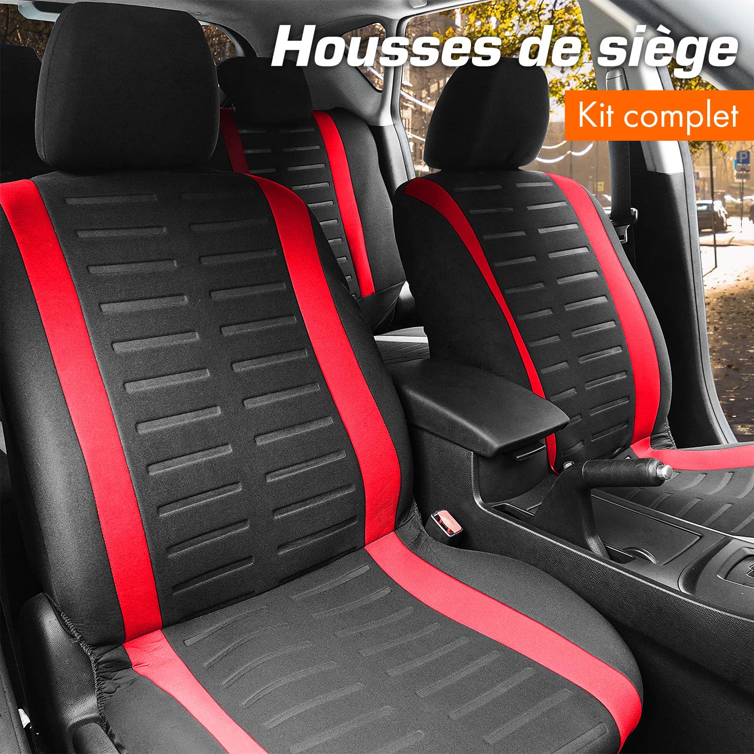 Demiawaking Housses De Sieges Voiture Cuir PU Ensemble De