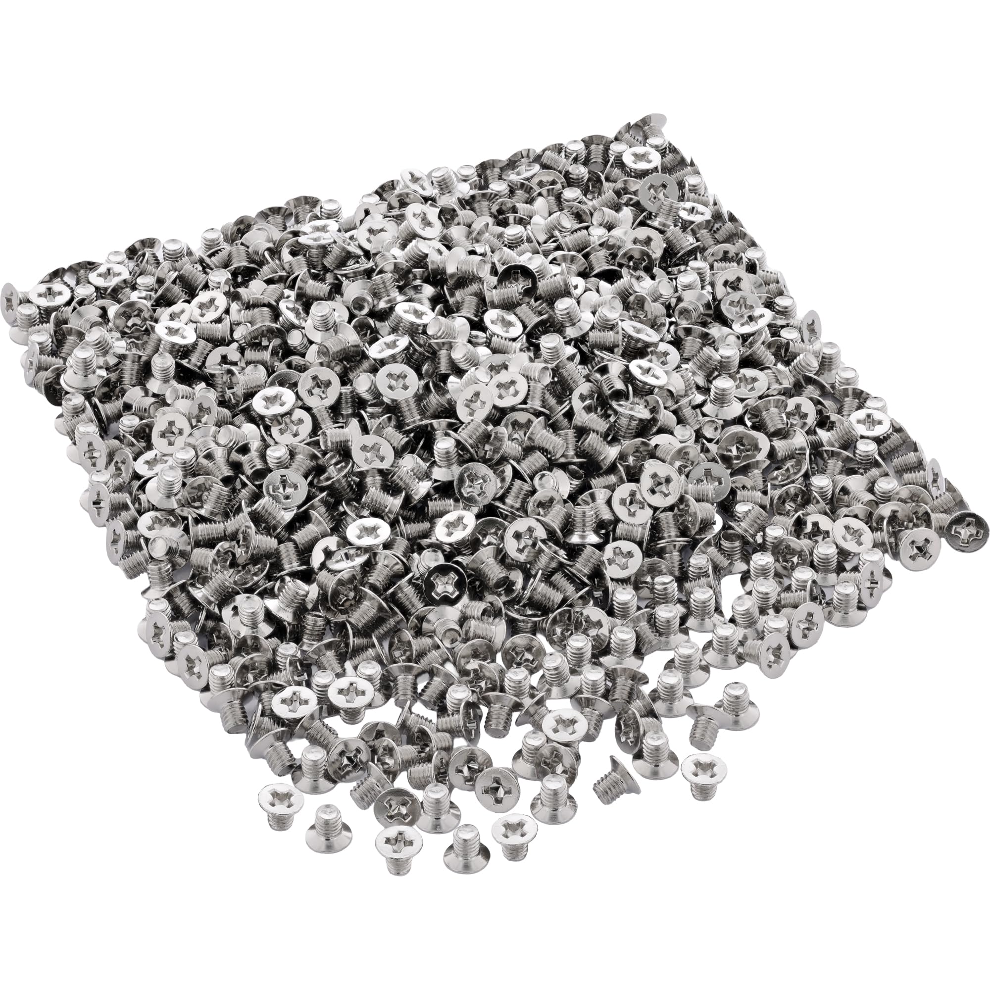 InLine 77781B 1000er Pack Schraubenset, für 2,5" Festplatte / SSD, 3mm, flacher Senkkopf, silber