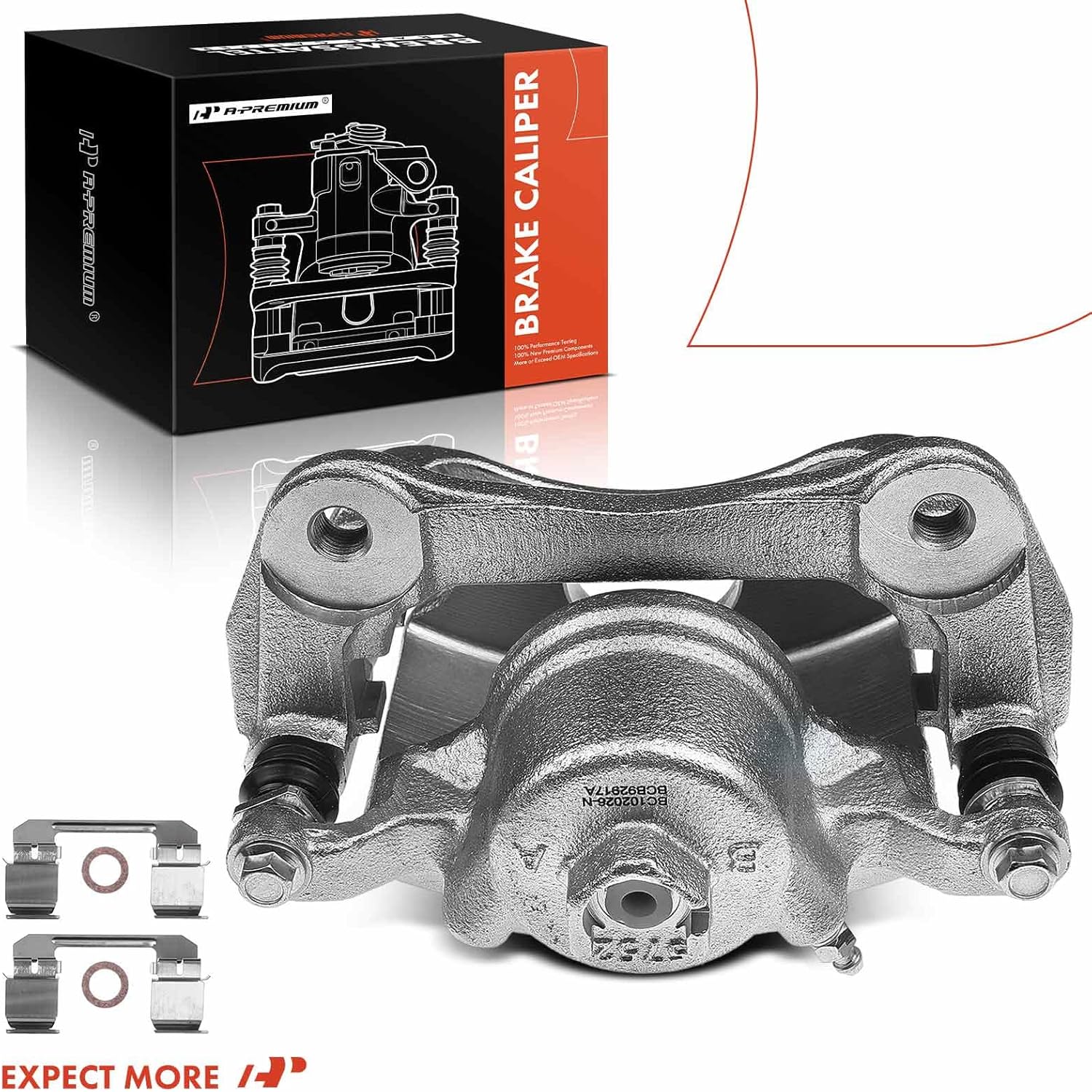 A-Premium Disc Brake Caliper Assembly with Bracket Compatible with Select Honda Models - CR-V 2012 2013 2014 2015 2016, L4 2.4L - Front Left Driver Side