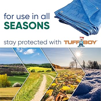 PB Tarp 8×10 Versatile Roof 8 ft X 10 ft Waterproof Multi Purpose Water Proof Silver