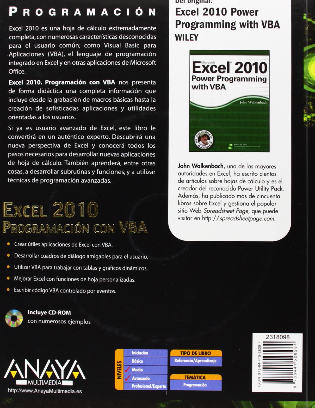 Excel 2010. Programación con VBA