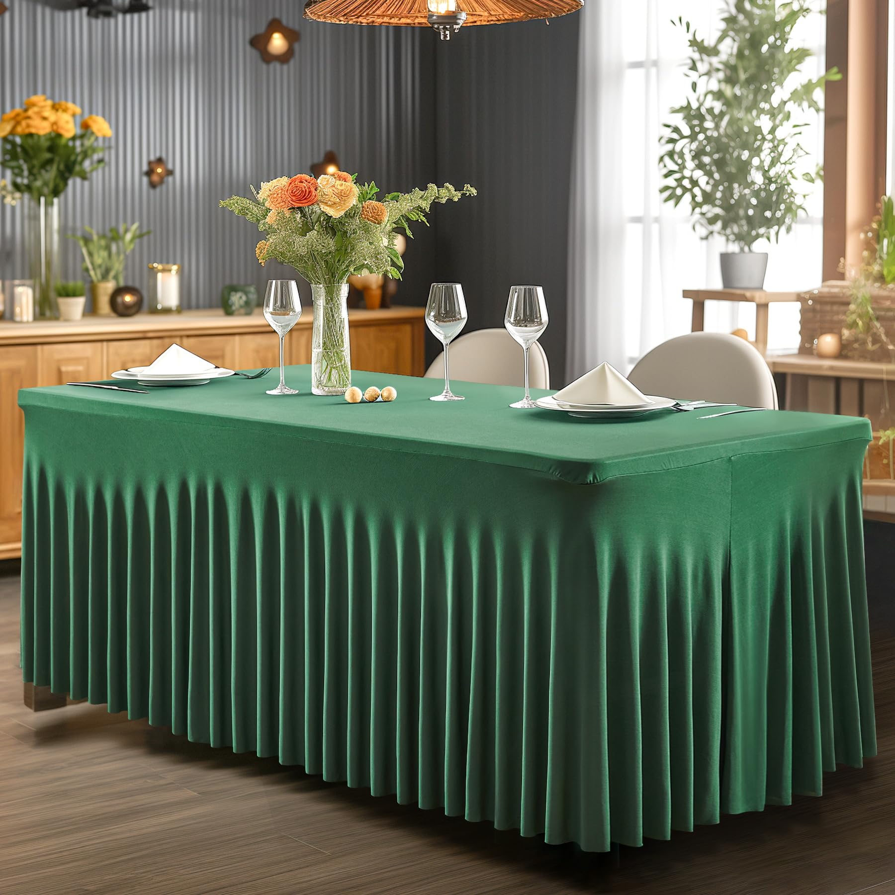 DJ Table Scrim Amazin Gear 4-Foot Pro - Stretch Elastic Tablecloth With ...