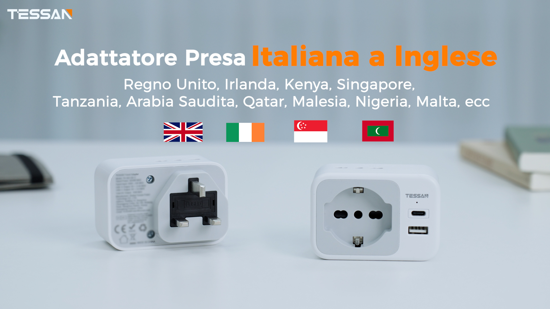 ADATTATORE SPINA 2 PRESE USB - T-One Italia - Foto 8