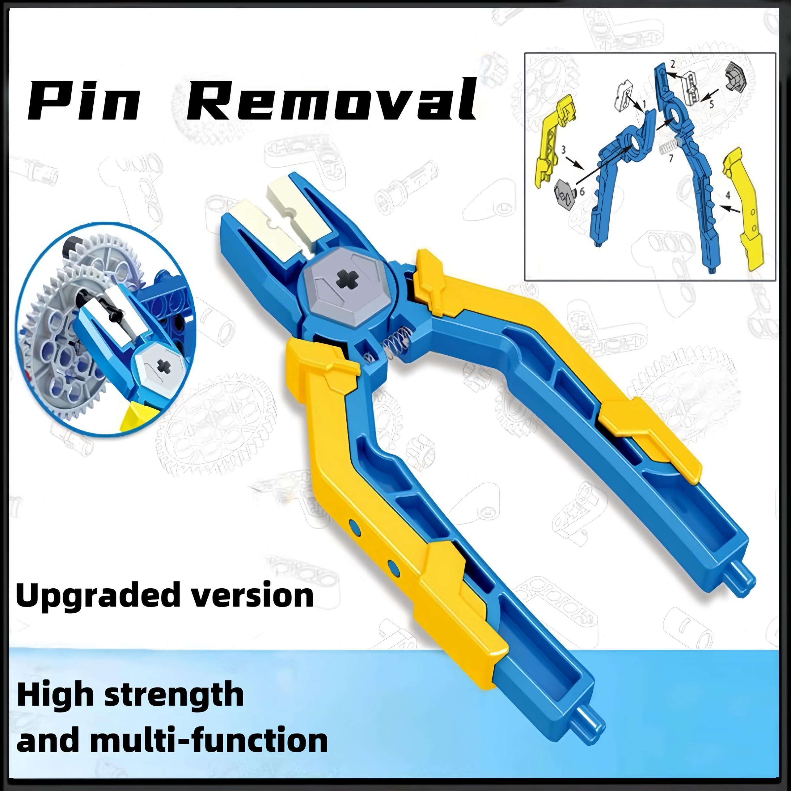 Siellmy Separator Tools Compatible with Lego Blocks, Brick Remover for Building Block, Multi-Functional Remover Tools Including Hammer, Blocks Pliers, Brick Separator and Pry Knife