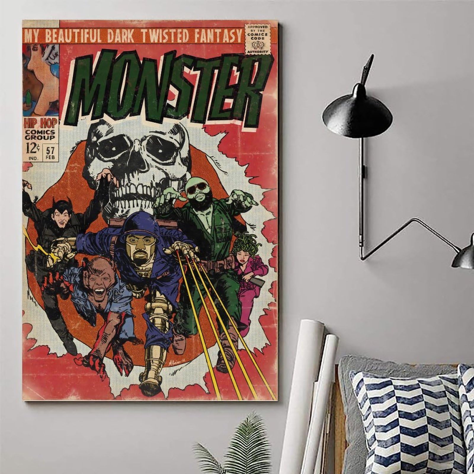 Amazon.com: MOZEU Kanye West Poster Music Monster Poster Rapper