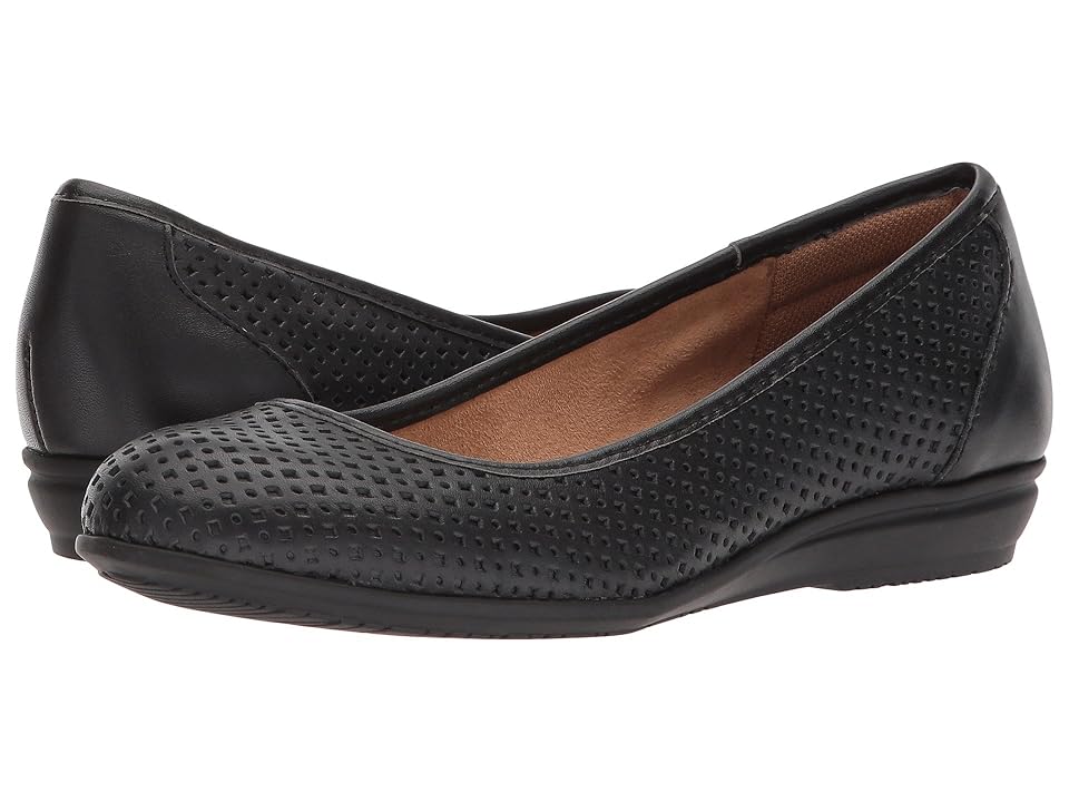 

Comfortiva Electra (Black Cow Quilin) Women's Slip on Shoes