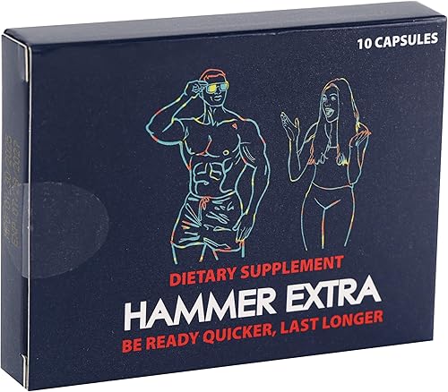 Hammer Suplemento herbario de acción extra rápida para hombres. Horny Goat Weed Tongkat Ali Ginseng Tribulus Maca. Suplemento de rendimiento