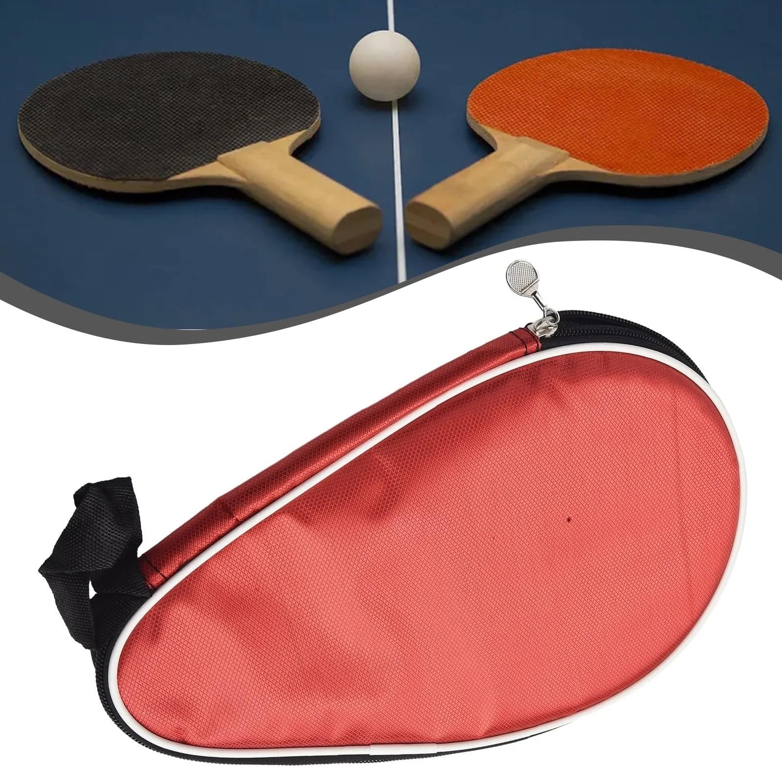 Custodia for racchette da ping pong Custodia for paddle Custodia for racchette portatile in tessuto Oxford Per Ping Pong