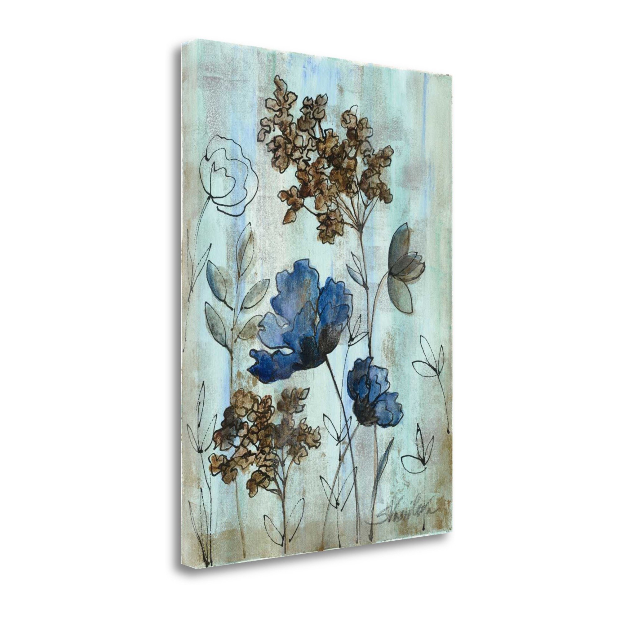 Amazon.com: Tangletown Fine Art Botanical Trio III Print on